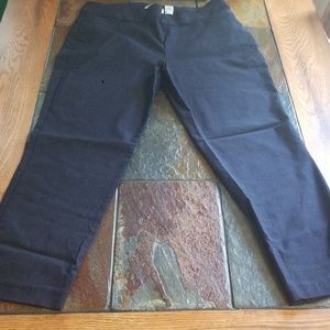 Prophecy Womens Navy Blue Paisly Slacks